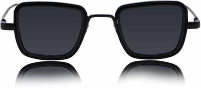 SPORT COLLECTION Retro Square Sunglasses(For Men & Women, Black)