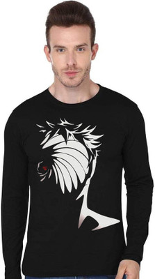 COOQUE Printed Men Round Neck Black T-Shirt