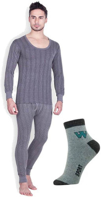 LUX INFERNO Lux Inferno Men Top and Pyjama Set R Neck Premium 100 Men Top - Pyjama Set Thermal