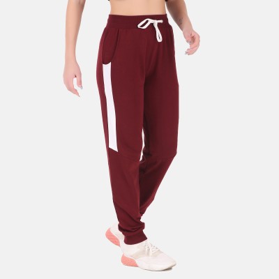 JMJW & SONS Solid Women Maroon Track Pants