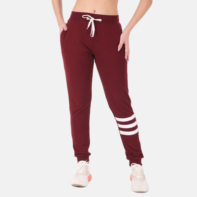 JMJW & SONS Solid Women Maroon Track Pants