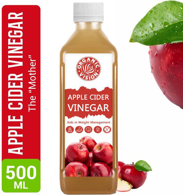 OrganicVison Pure & Natural Himalayan Apple Cider Vinegar for Fat Loss with Mother Vinegar(500 ml)