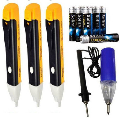 DUMDAAR 3pc voltage tester and 1 pc continuity tester Analog Voltage Tester