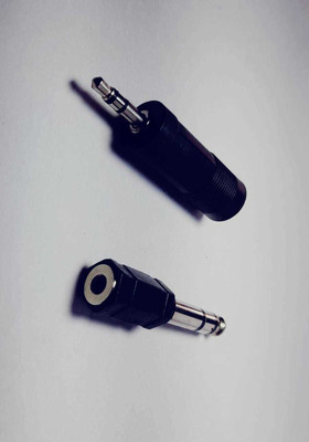 CONNEC JOINYER CONECTOR 6.35 AND3.5 REVERSE 2A PIS CONNECTOR Wire Connector(Black, Pack of 2)