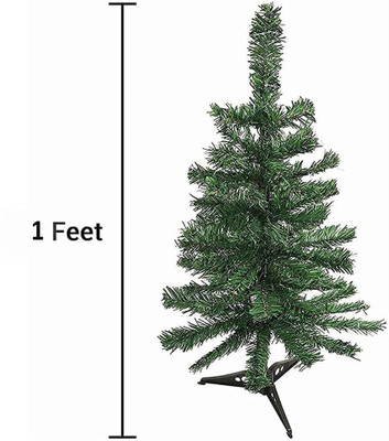 Jingle Fir 30.48 cm (1.0 ft) Artificial Christmas Tree(Multicolor)