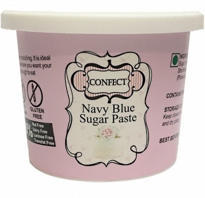Confect Navy Blue Sugar Paste Icing Sugar(250 g, Navy Blue)