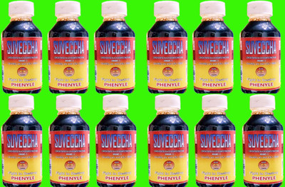 SUVECCHA BLACK DISINFECTANT PHENYLE 1200 ML (PACK OF 12) STRONG(12 x 100 ml)