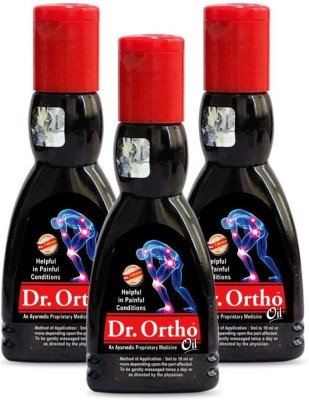 Dr. Ortho Oil 60 ml Pack of 3 (Ayurvedic Medicine, Helpful in Joint Pain, Back Pain, Knee Pain, Leg Pain, Shoulder Pain, Wrist Pain, Neck Pain) Liquid(3 x 60 ml)