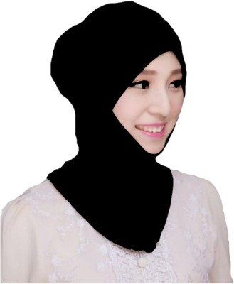 HIJAB WORLD Polyester Solid Abaya(Black)