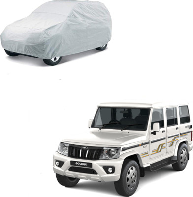 Gadiparts Car Cover For Mahindra Bolero (Without Mirror Pockets)(Grey)