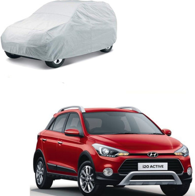 Gadiparts Car Cover For Hyundai i20 Active (Without Mirror Pockets)(Grey)