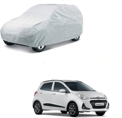 Gadiparts Car Cover For Hyundai Grand i10 (Without Mirror Pockets)(Grey)