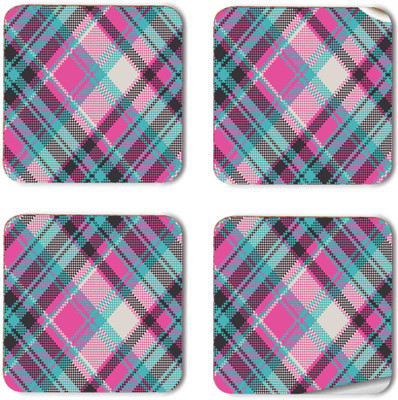 whats your kick Square Wood Coaster Set(Pack of 4)