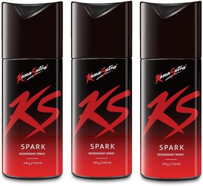 Kamasutra Gift Set Combo Set Deodorant Spray  -  For Men(450 ml, Pack of 3)