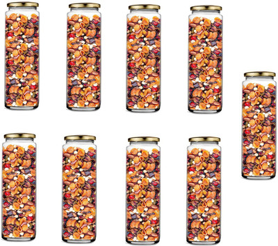 Somil Glass Utility Container  - 350 ml(Pack of 10, Clear)