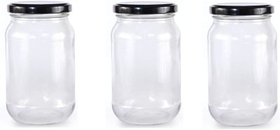 1st Time Glass Utility Container  - 500 ml(Pack of 3, Clear)
