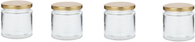 1st Time Glass Utility Container  - 50 ml(Pack of 4, Clear)