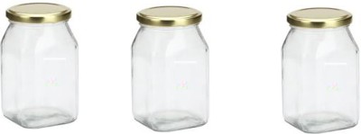 1st Time Glass Milk Container  - 200 ml(Pack of 3, Clear, White)