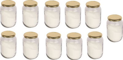 Somil Glass Utility Container  - 1000 ml(Pack of 11, Clear)