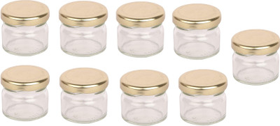 Somil Glass Utility Container  - 40 ml(Pack of 9, Clear)