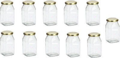 1st Time Glass Milk Container  - 300 ml(Pack of 11, Clear, White)