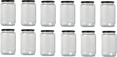 1st Time Glass Milk Container  - 700 ml(Pack of 12, Clear, White)
