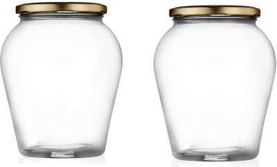 Somil Glass Utility Container  - 350 ml(Pack of 2, Clear)