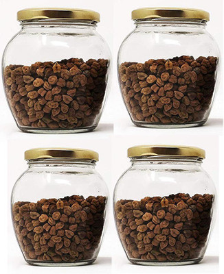 AFAST Glass Pickle Jar  - 350 ml(Pack of 4, Clear)