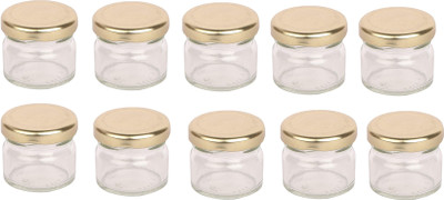 Somil Glass Utility Container  - 100 ml(Pack of 10, Clear)