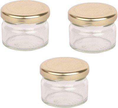 AFAST Glass Honey Jar  - 50 ml(Pack of 3, Clear)