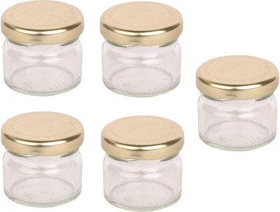 Somil Glass Utility Container  - 40 ml(Pack of 5, Clear)