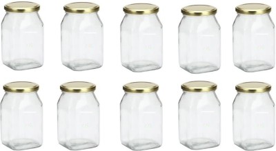 1st Time Glass Milk Container  - 300 ml(Pack of 10, Clear, White)