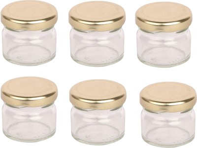 AFAST Glass Pickle Jar  - 40 ml(Pack of 6, Clear)