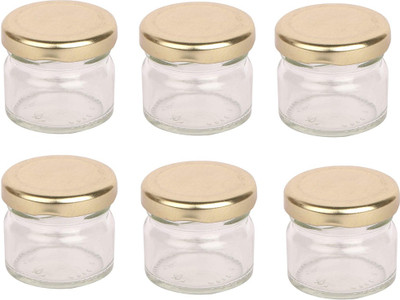 Somil Glass Utility Container  - 20 ml(Pack of 6, Clear)
