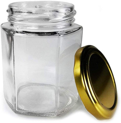 AFAST Glass Cookie Jar  - 200 ml(Clear)