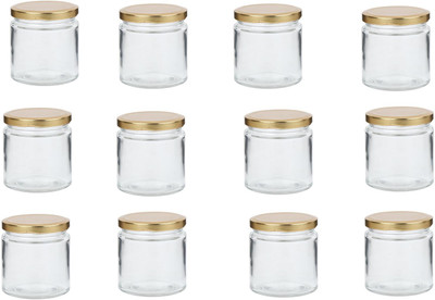 Somil Glass Utility Container  - 100 ml(Pack of 12, Clear)