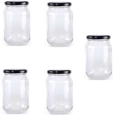 AFAST Glass Utility Container  - 1000 ml(Pack of 5, Clear)