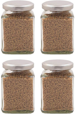 Somil Glass Utility Container  - 250 ml(Pack of 4, Clear)
