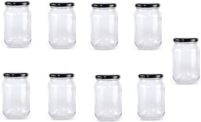 Somil Glass Utility Container  - 1000 ml(Pack of 9, Clear)