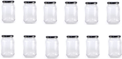 AFAST Glass Utility Container  - 1000 ml(Pack of 12, Clear)