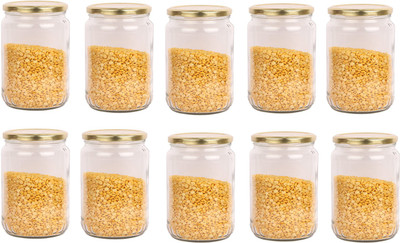 AFAST Glass Utility Container  - 1000 ml(Pack of 10, Clear)
