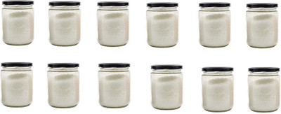 AFAST Glass Pickle Jar  - 500 ml(Pack of 12, Clear)