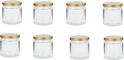1st Time Glass Utility Container  - 50 ml(Pack of 8, Clear)