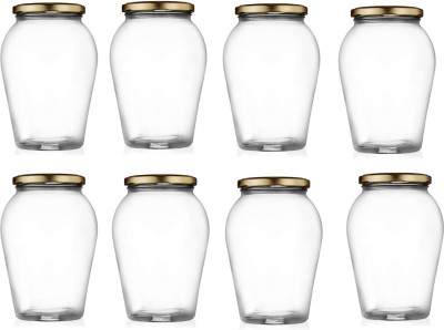 Somil Glass Utility Container  - 350 ml(Pack of 8, Clear)