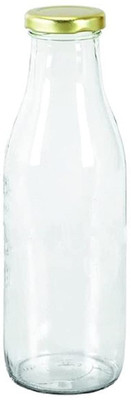 Somil Glass Water And Milk Bottle With Transparent Inner View, 1000Ml 1000 ml Bottle(Pack of 1, Clear, Glass)