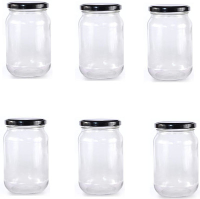 AFAST Glass Utility Container  - 1000 ml(Pack of 6, Clear)