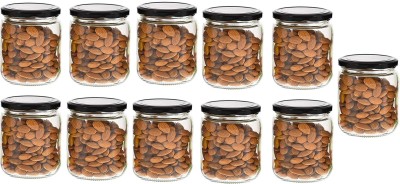 AFAST Glass Cookie Jar  - 500 ml(Pack of 11, Clear)