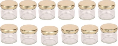 1st Time Glass Milk Container  - 100 ml(Pack of 12, Clear, White)