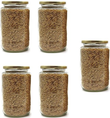 AFAST Glass Honey Jar  - 1000 ml(Pack of 5, Clear)