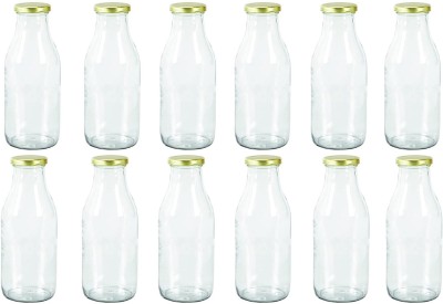 AFAST Glass Cookie Jar  - 500 ml(Pack of 12, Clear)